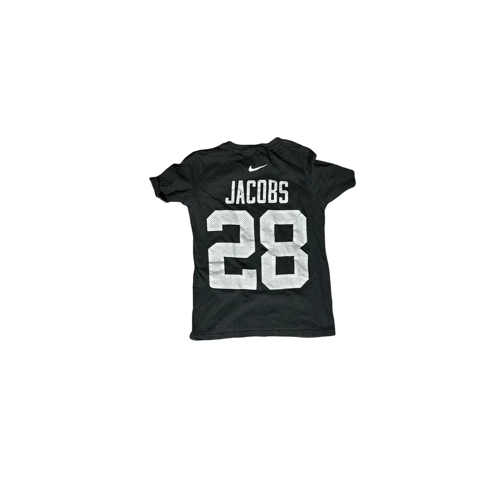 Nike Las Vegas Raiders Josh Jacobs 28 Player T-Shirt Black Youth Small